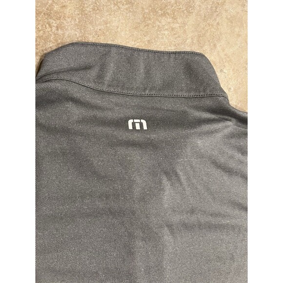 Travis Mathew Shirt Mens XL Gray Golf COTO Performance Quarter Zip Pullover - Picture 6 of 8